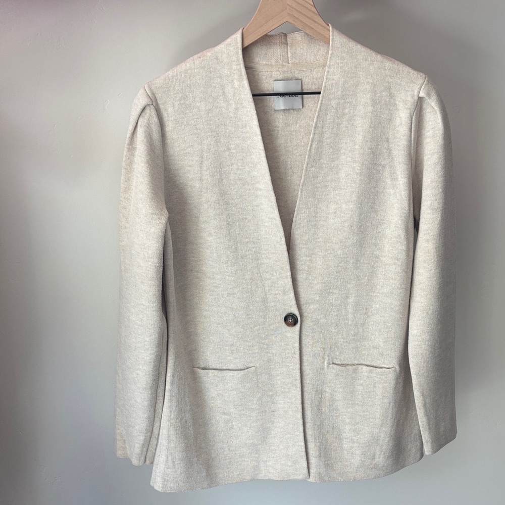 NIC+ZOE Cream Women's Blazer